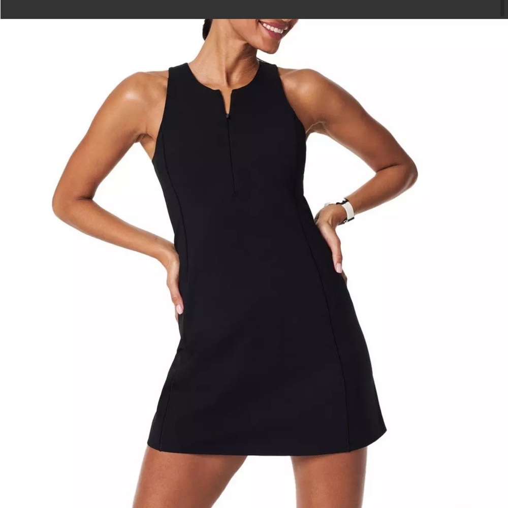 SPANX Black Sleeveless Mini Dress